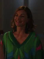 Louis TV-Series Emily In Paris Season 3 Camille Japy Printed Green Kaftan