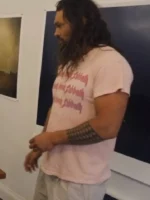 On The Roam 2024 Jason Momoa Pink Shirt