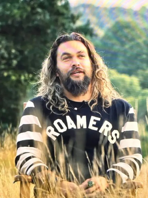 On The Roam Jason Momoa Roamers Striped Sleeves Shirt On The Roam Jason Momoa Roamers Striped Sleeves Shirt