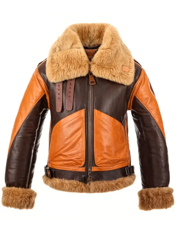 Raf B3 Aviator Brown Shearling Jacket Raf B3 Aviator Brown Shearling Jacket