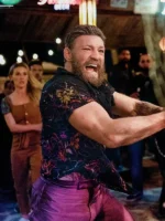 Road House 2024 Conor McGregor black shirt outfit