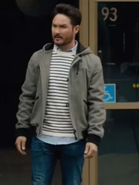 Shoresy S02 Ryan McDonell Gray Hooded Jacket