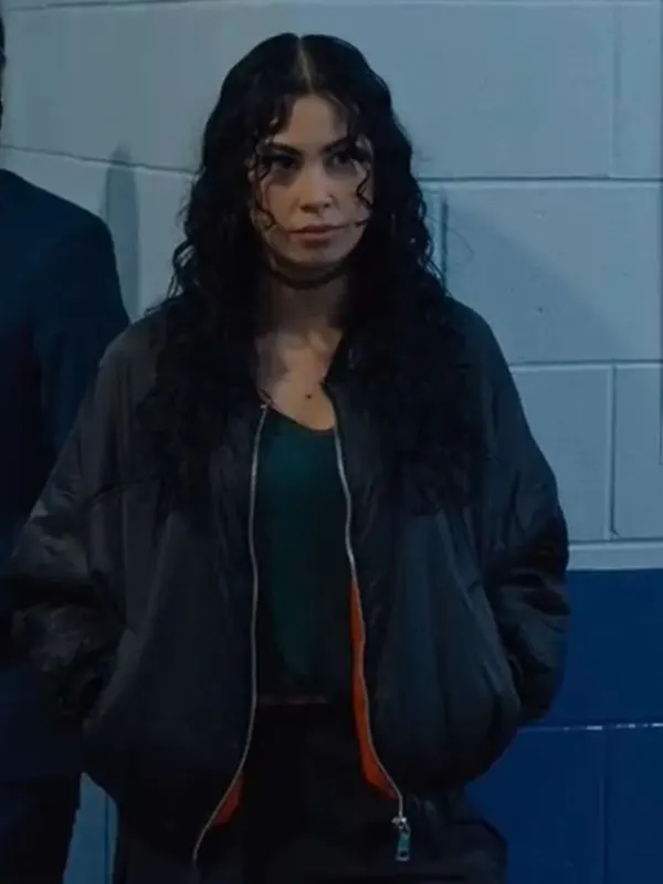 Shoresy S2 Blair Lamora Black Bomber Jacket Shoresy S2 Blair Lamora Black Bomber Jacket