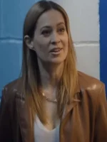 Shoresy S2 Camille Sullivan Brown Leather Coat