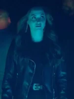 Shoresy S2 Michala Brasseur Black Leather Jacket