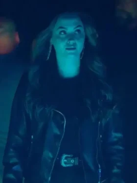 Shoresy S2 Michala Brasseur Black Leather Jacket