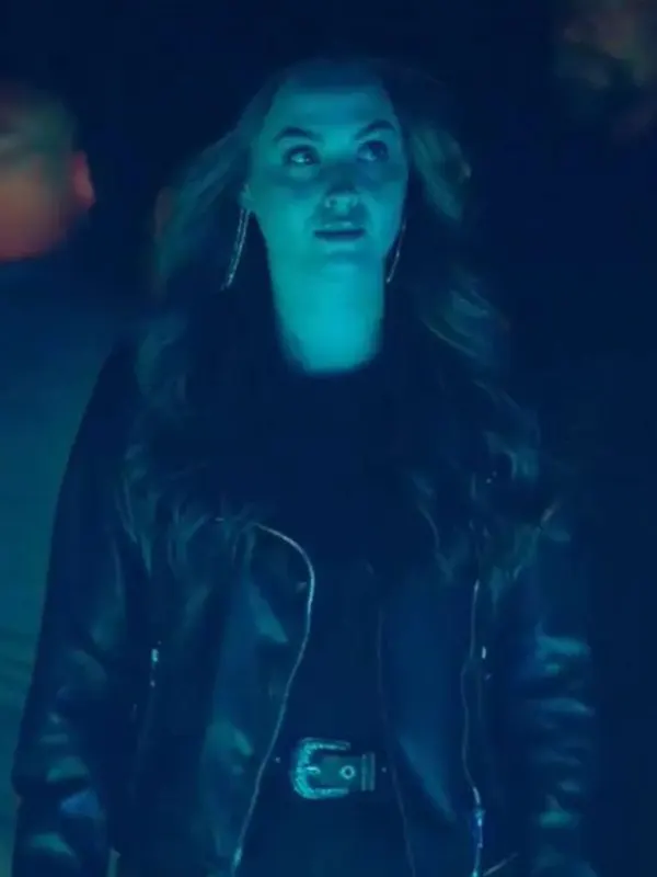 Shoresy S2 Michala Brasseur Black Leather Jacket Shoresy S2 Michala Brasseur Black Leather Jacket