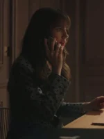 TV-Series-Emily-in-Paris-S03-Lily-Collins-Grey-Black-Graphic-Print-Blazer
