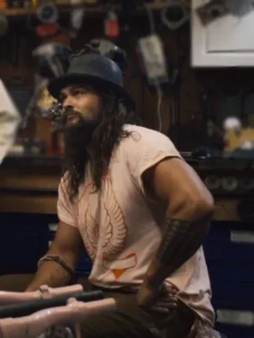 TV Series On the Roam 2024 Jason Momoa Pink T-shirt