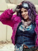 The Walking Dead Juanita Sanchez Pink Faux Fur Jacket