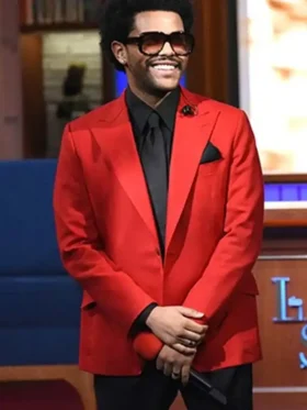 The Weeknd Red Coat
