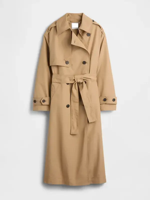 Classic beige trench coat for women Classic beige trench coat for women