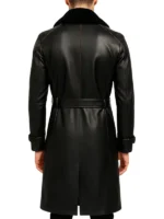 men’s leather shearling winter jacket