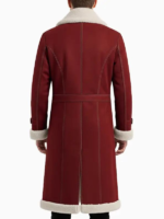 men’s shearling trench coat