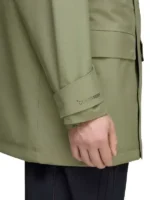 Adidas SPZL Sunnyhurst Anorak Jacket Olive Green with hood, half-zip front, and relaxed fit.