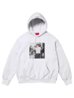 Antihero Illegal Business Controls America Hooded Sweatshirt, white, full view