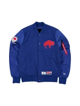 BUFFALO BILLS X ALPHA X NEW ERA MA-1 BOMBER JACKET