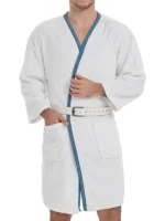Cousin Eddie White Bathrobe with belt