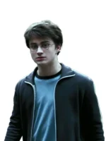 Daniel Radcliffe Harry Potter track jacket worn in the Prisoner of Azkaban film. The dark jacket has white stripes.