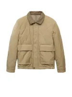 Diamond quilted jacket