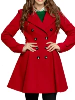 Jessica Lowndes Christmas at Pemberley Manor Red Coat