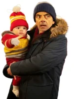 Rowan Atkinson Man VS Baby S01 Jacket styled from the show, simple warm outerwear for daily wear