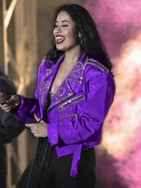 Selena Quintanilla In Purple Jacket
