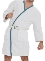 Shop Christmas Vacation Cousin Eddie White Bathrobe on Sale