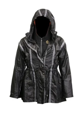 Katniss Everdeen arena jacket cosplay, brown Hunger Games Everdeen arena jacket with bow