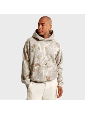 White Camo Abercrombie Hoodie