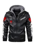 Samurai Jacket with the iconic high-tech collar and ribbed sleeves.