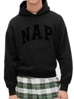 gap-sweatshirt-black-nap-logo