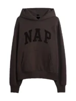 gap-sweatshirt-brown-nap-logo-hoodie-for-men-and-women