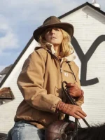 Beth Dutton Yellowstone Kelly Reilly Brown Bomber Jacket