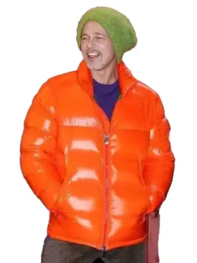 Brad Pitt winter puffer jacket
