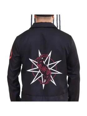 Slipknot Corey Taylor Black Cotton Jacket, snap tab collar