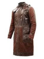 Star Wars Diego Luna Andor Cassian Brown Leather Coat