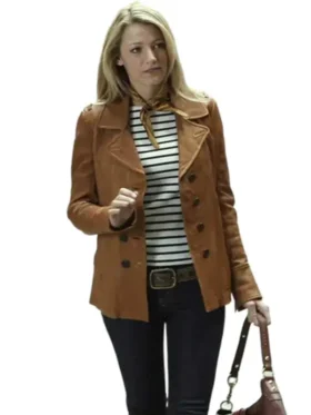 Blake Lively Brown Gossip Girl 2021 Leather Jacket