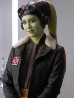 Star Wars Squadrons Hera Syndulla Brown Leather Jacket