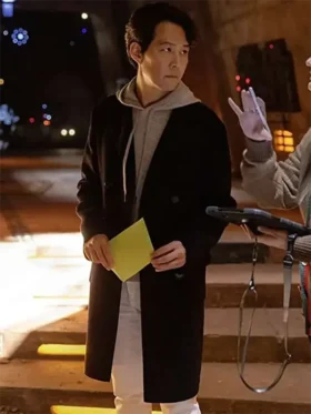 Lee Jung-Jae Star Wars The Acolyte 2024 Jedi Master Black Trench Coat