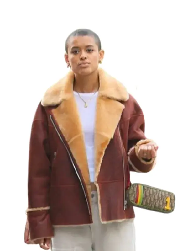 Jordan-Alexander-Gossip-Girl-2021-Shearling-Jacket Julien Calloway Gossip Girl Tv Series Shearling Jacket