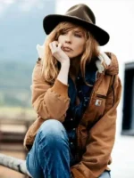 Beth Dutton Yellowstone Kelly Reilly Brown Bomber Jacket