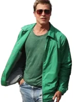 Movie F1 Brad Pitt Green Jacket