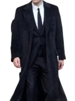 Robert Pattinson The Batman Bruce Wayne Black Wool Coat