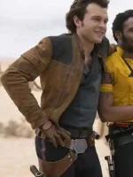 Han Solo Brown Leather Jacket from Star Wars Story