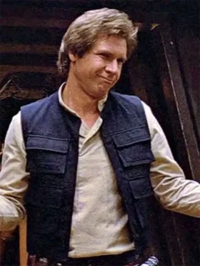 Harrison Ford Star Wars Return of the Jedi Han Solo Black Cotton Vest