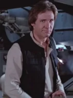 Harrison Ford Star Wars Return of the Jedi Han Solo Black Cotton Vest