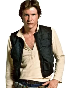 Harrison Ford Star Wars Return of the Jedi Han Solo Black Cotton Vest