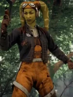 Star Wars Squadrons Hera Syndulla Brown Leather Jacket