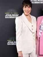 Rebecca Henderson Star Wars The Acolyte Premiere Night Off White Blazer